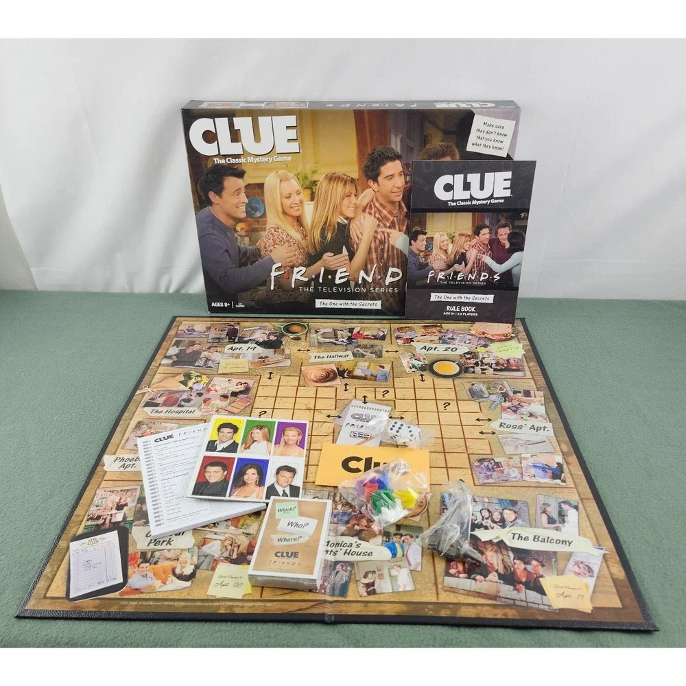CLUE Friends Edition Board Game TV Series Complete Sealed Contents